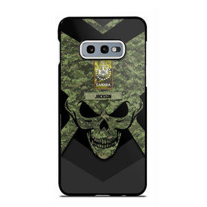 Personalized Canadian Soldier/ Veteran Rank Camo with Name Phonecase Printed 23FEB-HQ10