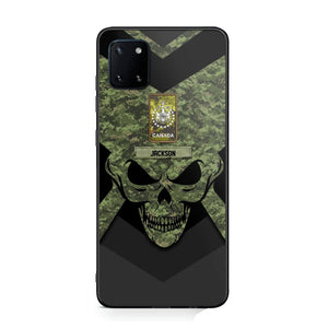 Personalized Canadian Soldier/ Veteran Rank Camo with Name Phonecase Printed 23FEB-HQ10