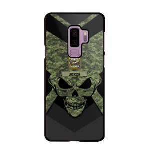 Personalized Canadian Soldier/ Veteran Rank Camo with Name Phonecase Printed 23FEB-HQ10