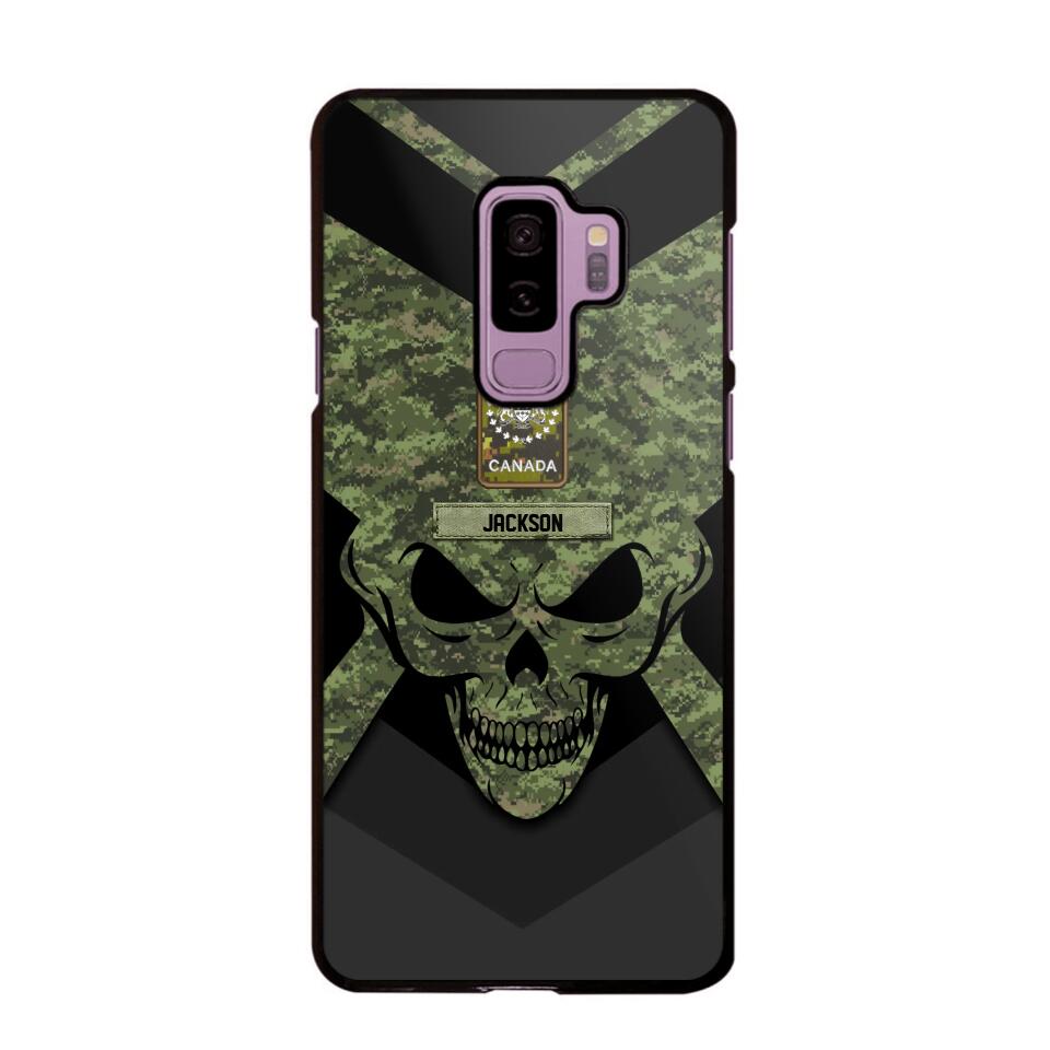 Personalized Canadian Soldier/ Veteran Rank Camo with Name Phonecase Printed 23FEB-HQ10