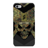 Personalized German Soldier/ Veteran Rank Camo with Name Phonecase Printed 23FEB-HQ10