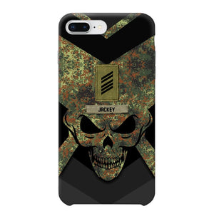 Personalized German Soldier/ Veteran Rank Camo with Name Phonecase Printed 23FEB-HQ10