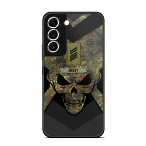 Personalized German Soldier/ Veteran Rank Camo with Name Phonecase Printed 23FEB-HQ10