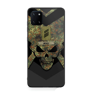 Personalized German Soldier/ Veteran Rank Camo with Name Phonecase Printed 23FEB-HQ10