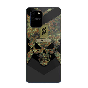 Personalized German Soldier/ Veteran Rank Camo with Name Phonecase Printed 23FEB-HQ10