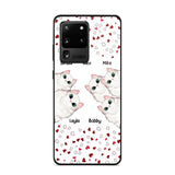 Personalized Cat Lovers Heart Phonecase Printed 23FEB-VD13