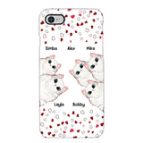 Personalized Cat Lovers Heart Phonecase Printed 23FEB-VD13