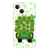 Personalized Grandma Mom Aunt Nana Lucky Flower Jeep Kid Name Sunflower Phonecase Printed PNHQ1502