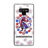 Personalized Grandmasaurus Nana Aunt Mom Kid Name Heart US Phonecase Printed PNVD1602