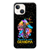 Personalized Butterfly Blessed To Be Called Grandma & Kid's Name Phonecase Printed PNHQ1602