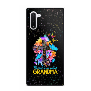 Personalized Butterfly Blessed To Be Called Grandma & Kid's Name Phonecase Printed PNHQ1602