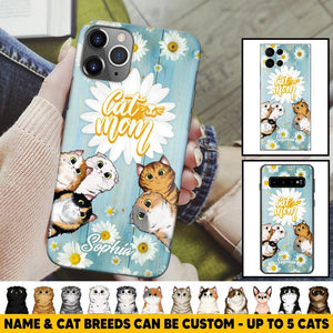 Personalized Flower Cat Lovers Phonecase Printed QTHQ1802