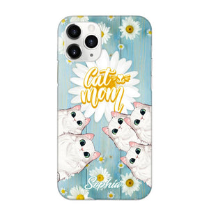 Personalized Flower Cat Lovers Phonecase Printed QTHQ1802