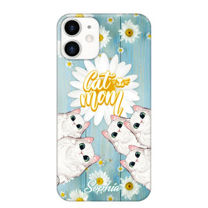 Personalized Flower Cat Lovers Phonecase Printed QTHQ1802