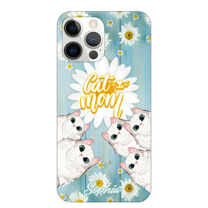 Personalized Flower Cat Lovers Phonecase Printed QTHQ1802