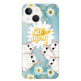 Personalized Flower Cat Lovers Phonecase Printed QTHQ1802