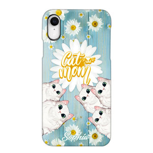 Personalized Flower Cat Lovers Phonecase Printed QTHQ1802