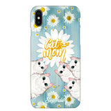 Personalized Flower Cat Lovers Phonecase Printed QTHQ1802