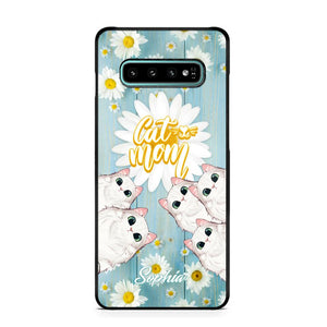 Personalized Flower Cat Lovers Phonecase Printed QTHQ1802