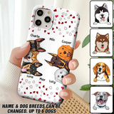 Personalized Hearts Dog Lovers Phonecase Printed 23FEB-VD20