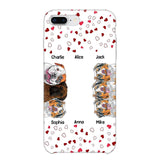 Personalized Hearts Dog Lovers Phonecase Printed 23FEB-VD20