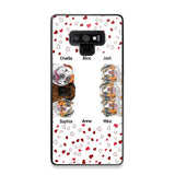 Personalized Hearts Dog Lovers Phonecase Printed 23FEB-VD20