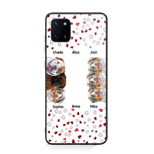 Personalized Hearts Dog Lovers Phonecase Printed 23FEB-VD20