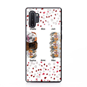 Personalized Hearts Dog Lovers Phonecase Printed 23FEB-VD20