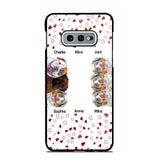 Personalized Hearts Dog Lovers Phonecase Printed 23FEB-VD20