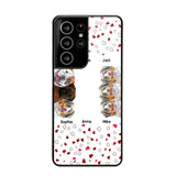 Personalized Hearts Dog Lovers Phonecase Printed 23FEB-VD20