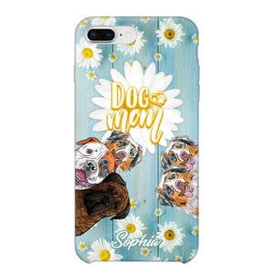 Personalized Flowers Dog Mom Dog Lovers Phonecase Printed QTHQ2002