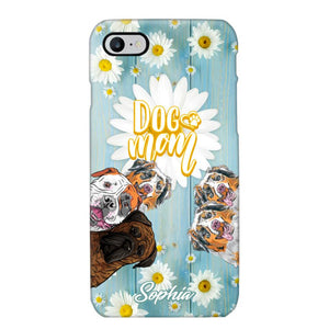 Personalized Flowers Dog Mom Dog Lovers Phonecase Printed QTHQ2002