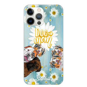 Personalized Flowers Dog Mom Dog Lovers Phonecase Printed QTHQ2002