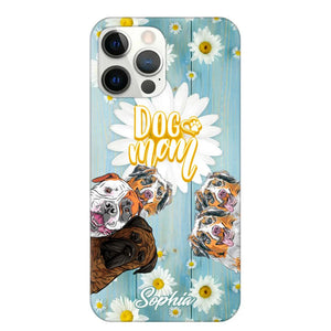 Personalized Flowers Dog Mom Dog Lovers Phonecase Printed QTHQ2002