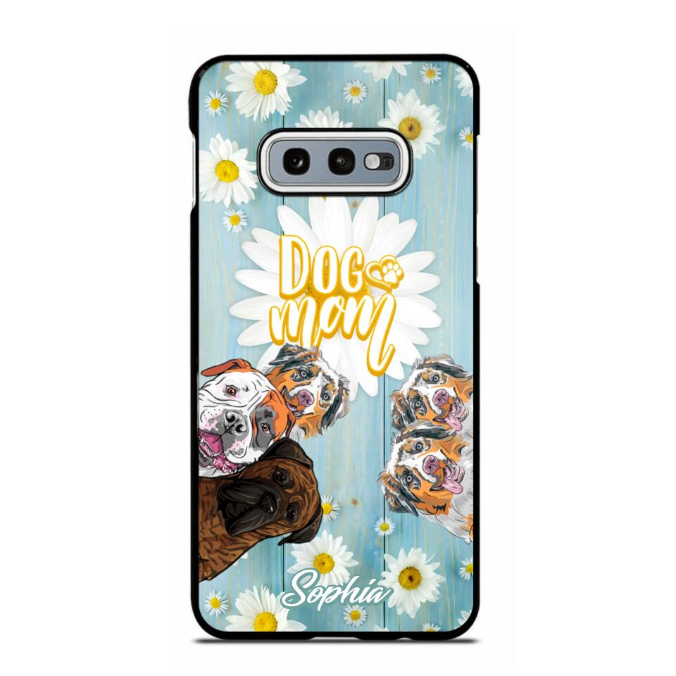 Personalized Flowers Dog Mom Dog Lovers Phonecase Printed QTHQ2002