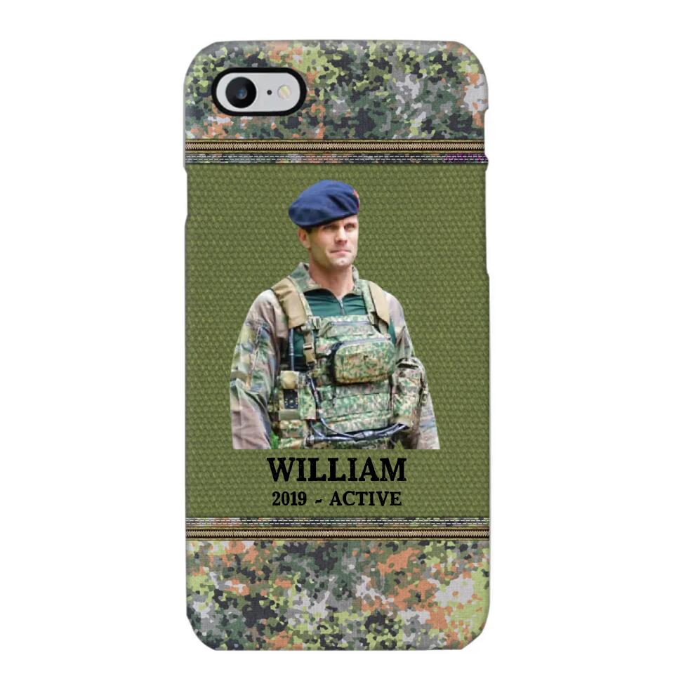 Personalized Upload Photo Netherlands Veteran/Soldier Phonecase Printed 23FEB-HQ28