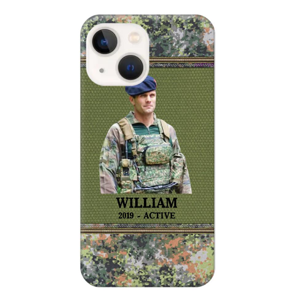 Personalized Upload Photo Netherlands Veteran/Soldier Phonecase Printed 23FEB-HQ28