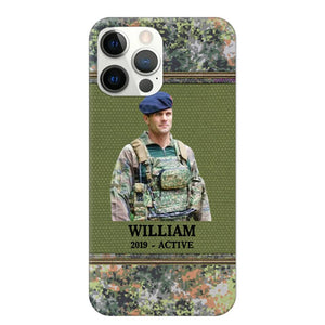 Personalized Upload Photo Netherlands Veteran/Soldier Phonecase Printed 23FEB-HQ28