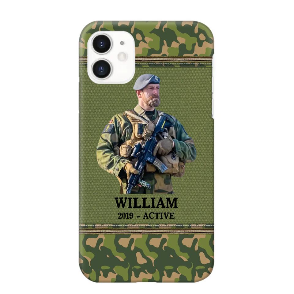 Personalized Upload Photo Norwegian Veteran/Soldier Phonecase Printed 23FEB-HQ28