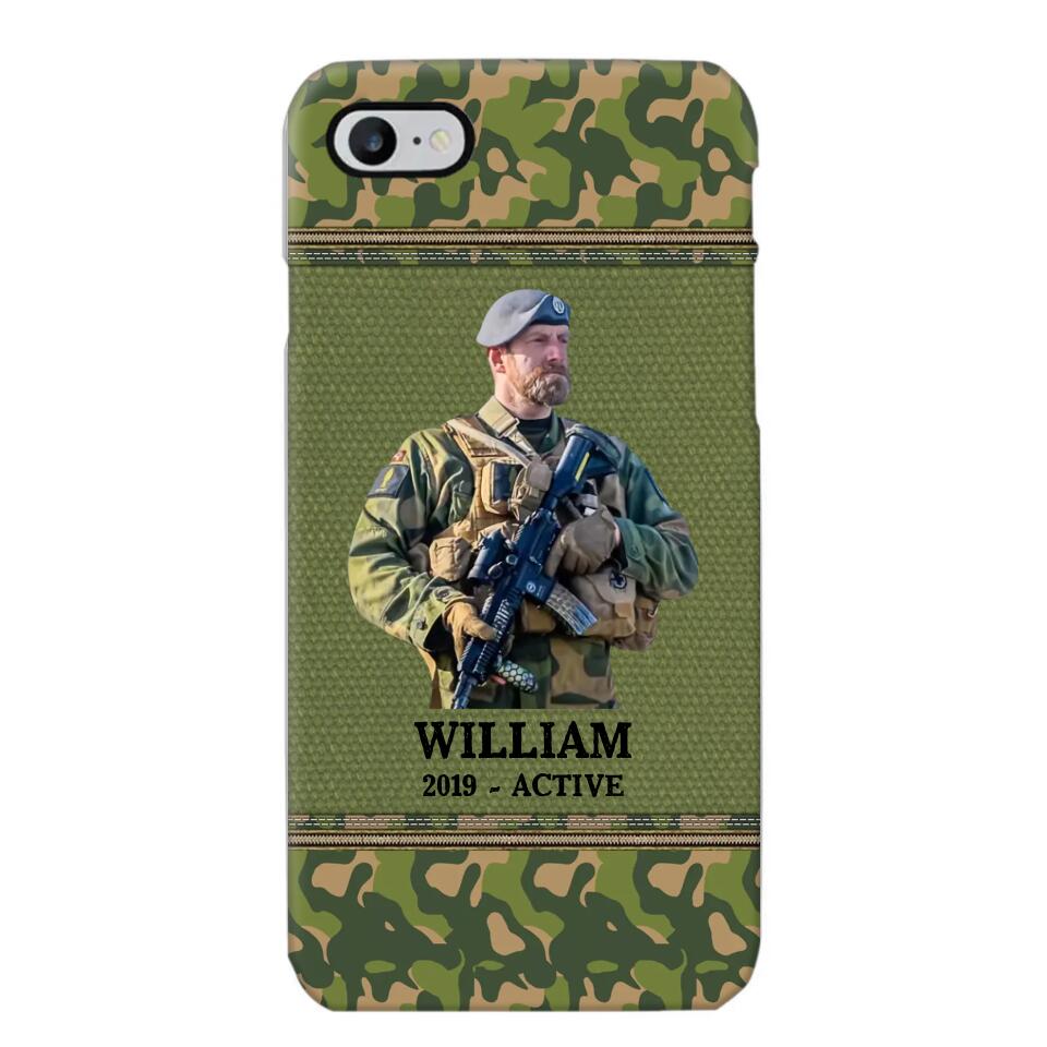 Personalized Upload Photo Norwegian Veteran/Soldier Phonecase Printed 23FEB-HQ28