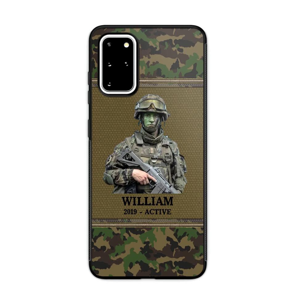 Personalized Upload Photo Swiss Veteran/Soldier Phonecase Printed 23FEB-HQ28