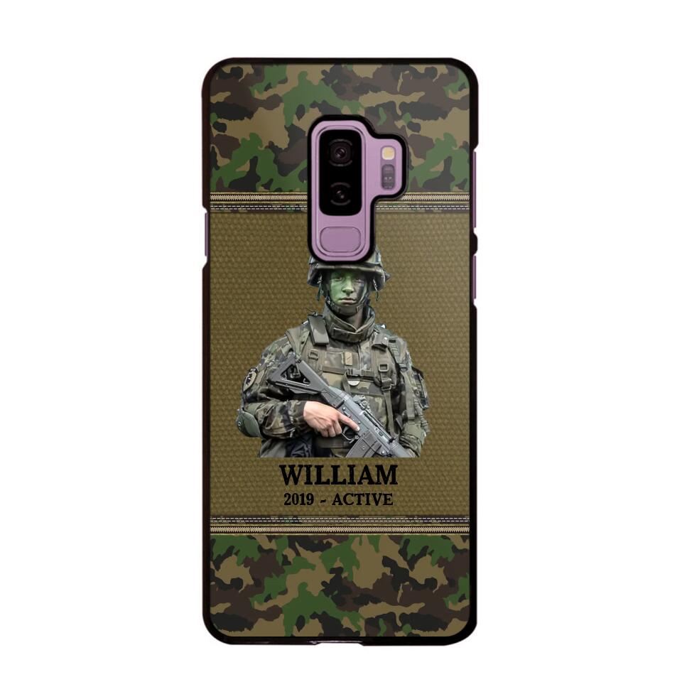 Personalized Upload Photo Swiss Veteran/Soldier Phonecase Printed 23FEB-HQ28