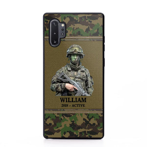 Personalized Upload Photo Swiss Veteran/Soldier Phonecase Printed 23FEB-HQ28