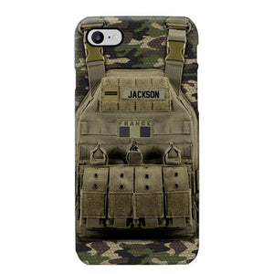 Personalized French Veteran/Soldier Uniform Rank Camo Phonecase Printed 23MAR-DT01