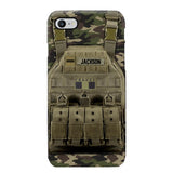 Personalized French Veteran/Soldier Uniform Rank Camo Phonecase Printed 23MAR-DT01