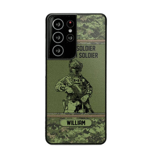 Personalized Canadian Soldier Once A Soldier Always A Soldier Camo Phonecase Printed 23MAR-DT07