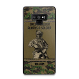 Personalized Swiss Soldier Once A Soldier Always A Soldier Camo Phonecase Printed 23MAR-DT07