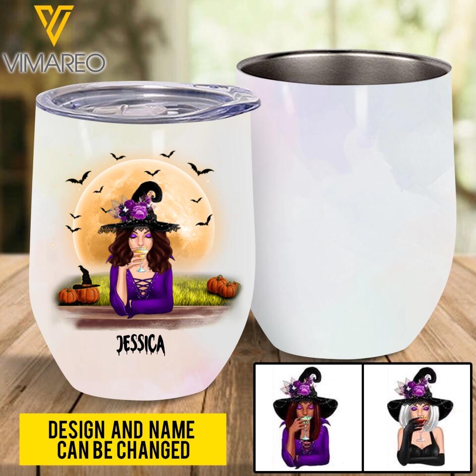 PERSONALIZED WITCH WINE TUMBLER TNTQ2108