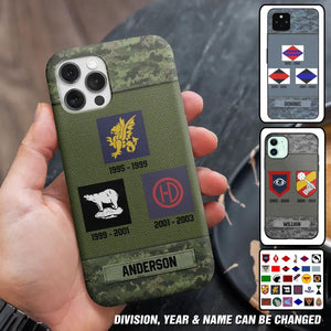 Personalized Canadian Soldier/ Veteran Logo Camo Phonecase Printed 23MAR-DT08