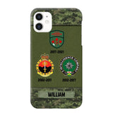 Personalized Canadian Soldier/ Veteran Logo Camo Phonecase Printed 23MAR-DT08